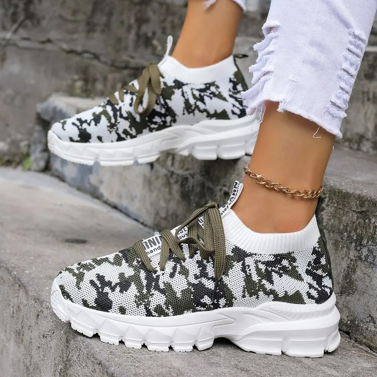 

Женские сетчатые туфли на плоской подошве, Повседневные Дышащие туфли на платформе, женская модная обувь на гибкой мягкой подошве с низким верхом