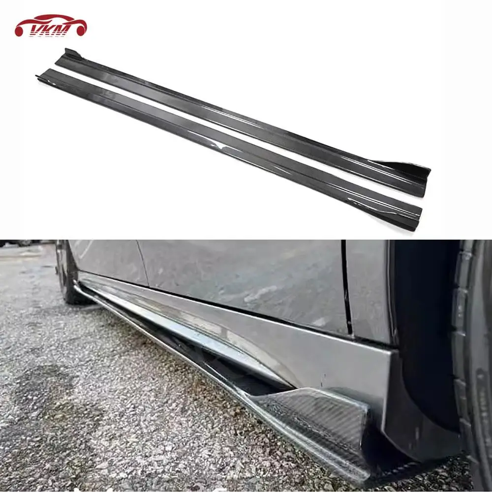 

Carbon Fiber Side Skirts Rocker Panel Lip Splitter Protect Extension for Mercedes Benz A CLA Class W177 W118 A35 CLA35 AMG 2019+