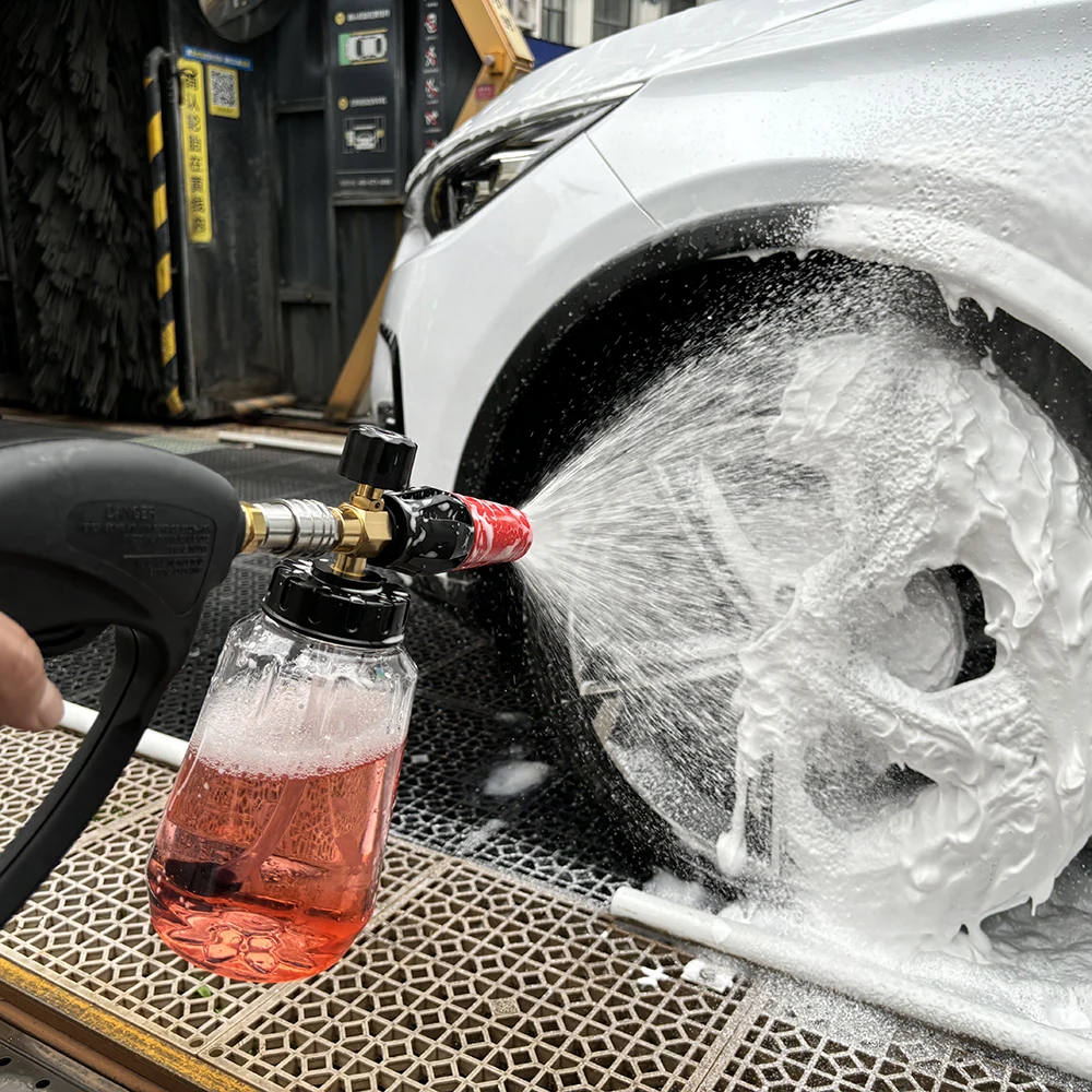 Foam Nozzle Snow Foam Lance Foam Bottle Sprayer for Karcher Bosch Parkside Elitech Nilfisk Huter Stihl Pressure Washer Car Wash 6