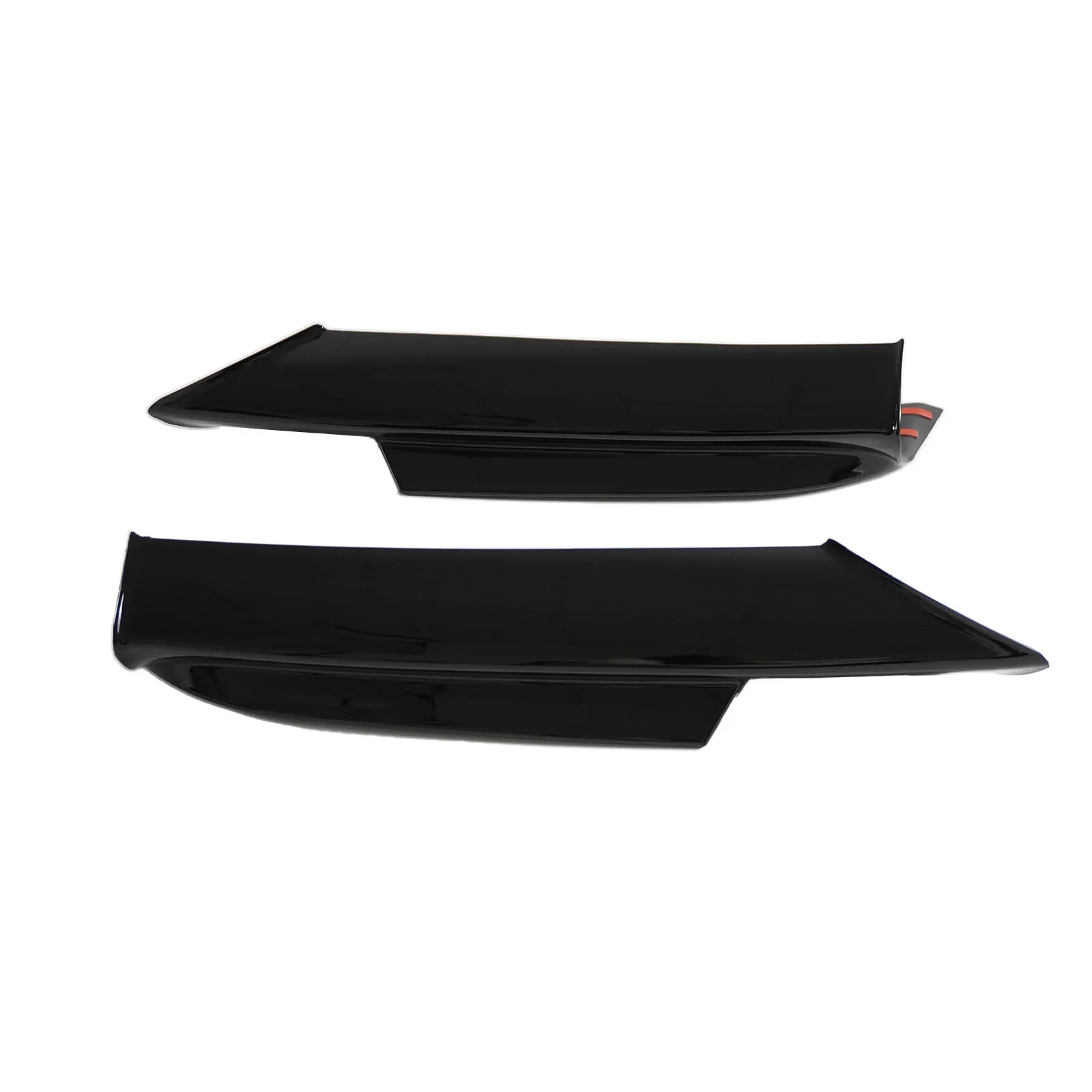 BMW E90 M 스포츠 2006-08 용 2PCS 앞 범퍼 코너 탄소 섬유 인쇄 자동차 액세서리 바디 키트 광택 블랙 스플리터 스포일러