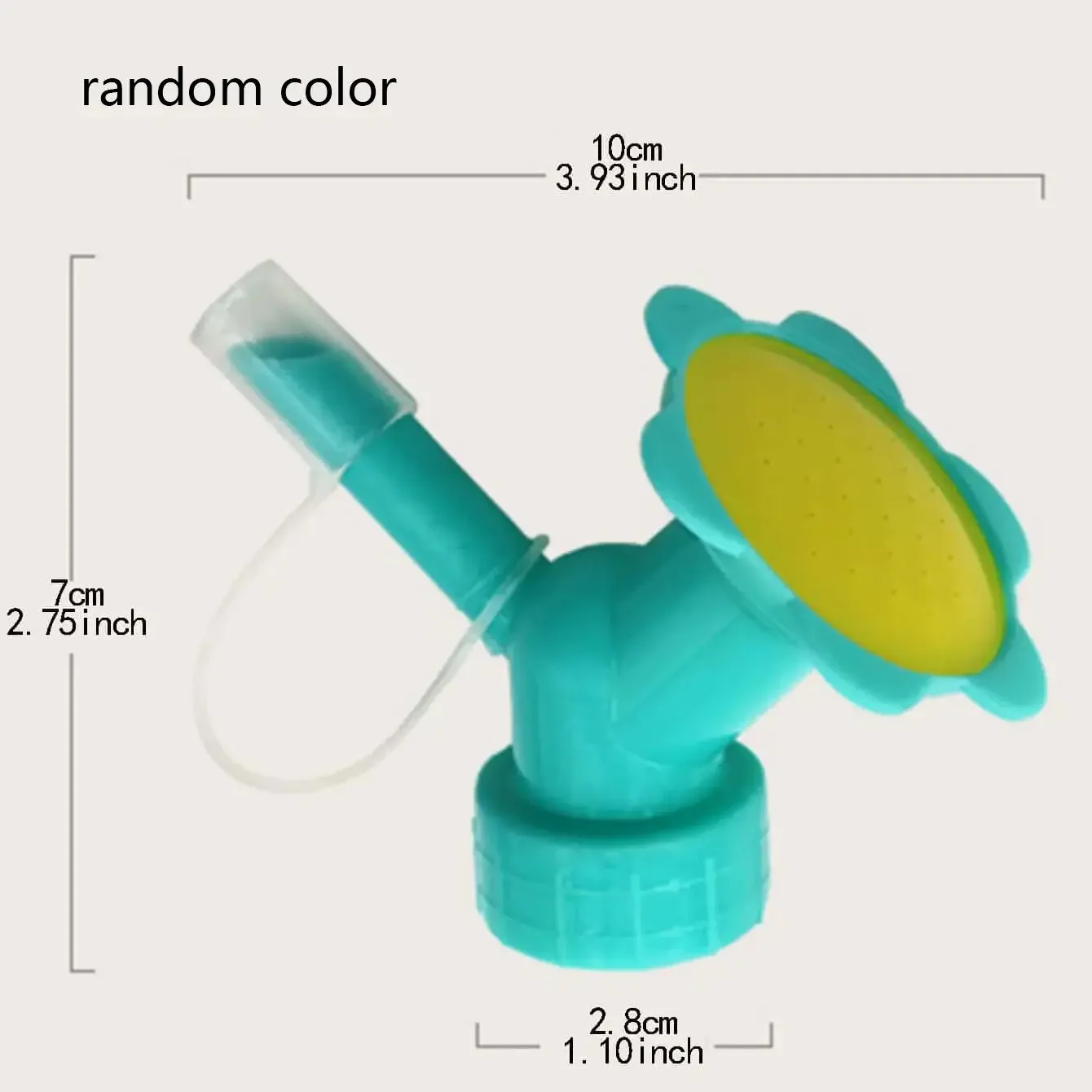 1PC - Two in one plastic water tank, garden household dual nozzle gardening tool, used for watering indoor and outdoor plants