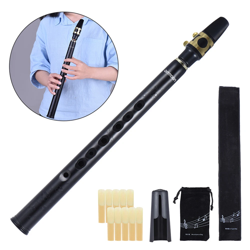 Mini saxophone de poche, instrument de saxophone ABS portable, pour  débutants et artistes professionnels avec anches, tampon dentaire, tableaux  de