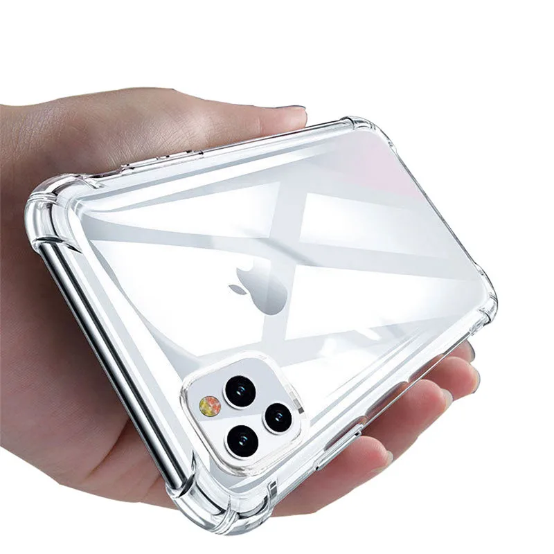 Luxury Clear Shockproof Silicone Phone Case – Premium Protective Back Cover