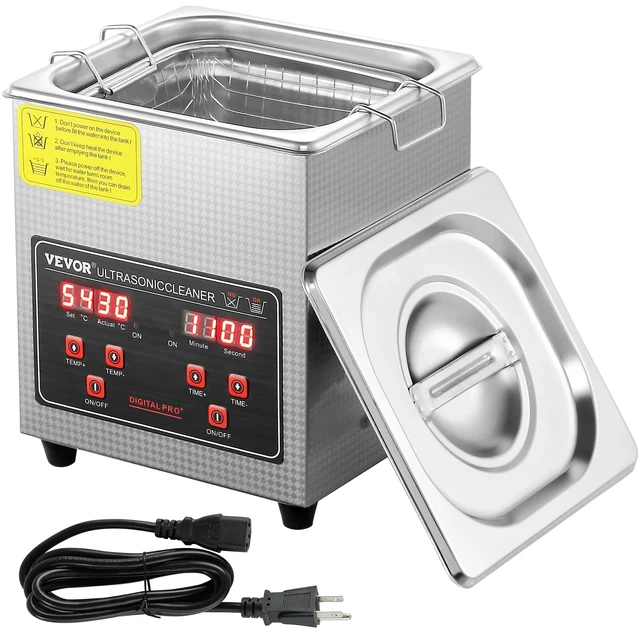 VEVOR Ultrasonic Cleaner w/ Digital Timer & Heater,Professional Ultra Sonic  Jewelry Cleaner,Stainless Steel Heated Clean Machine - AliExpress