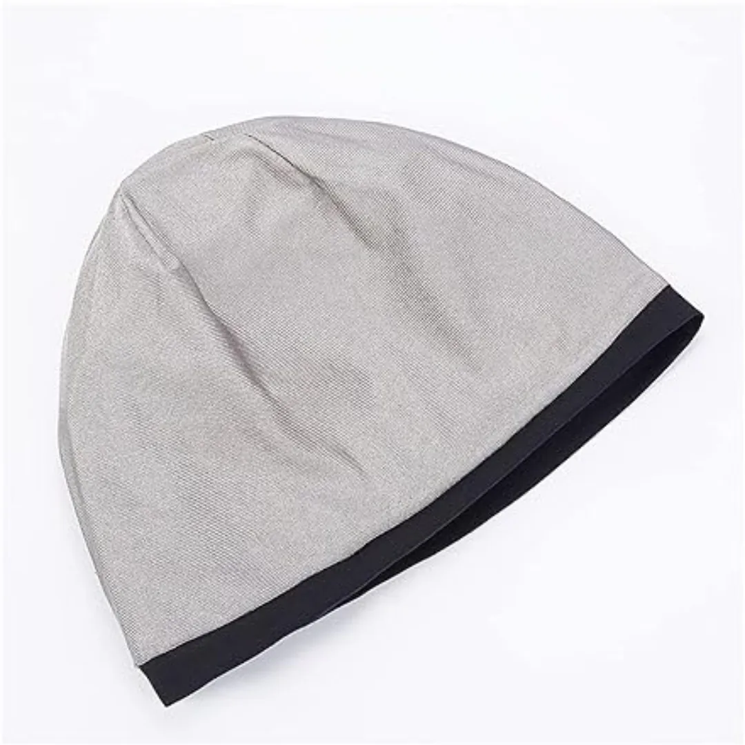 EMF Protection Hat, Anti Radiation, EMF RF Radiation Shielding Silver Fabric. High Shielding Efficiency 99.99%.
