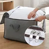 Foldable Storage Bag Clothes Organizer Waterproof Oxford Clear Window Clothing Wardrobe Organizer Home Non Woven Storage Box 5