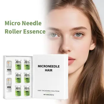 Siero Essenziale per la Cura dei Capelli, Rinforza le Radici, Riduce la Caduta, Previene la Calvizie, Ripara i Danni, Nutre e Stimola la Ricrescita