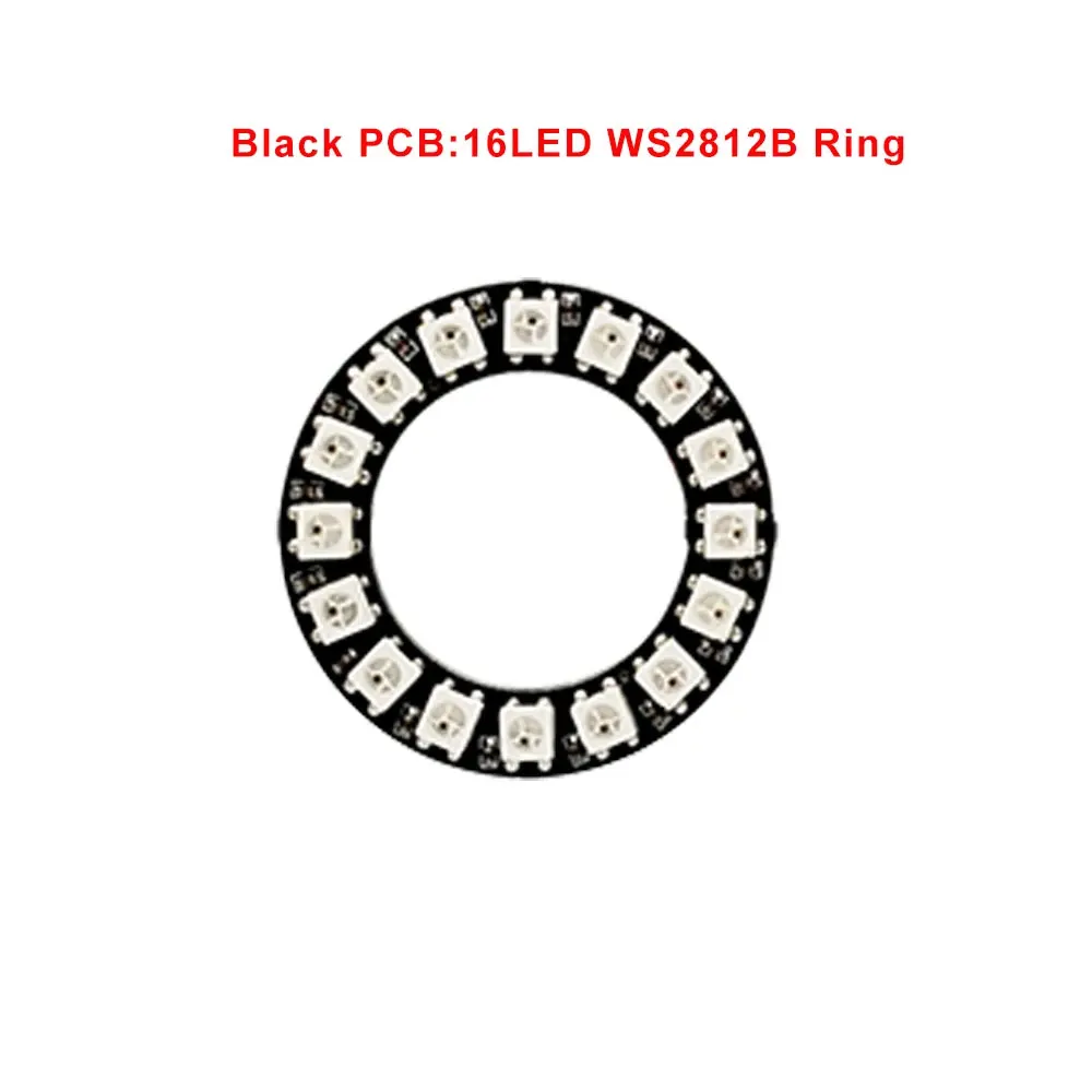 16Led Ring Black PCB