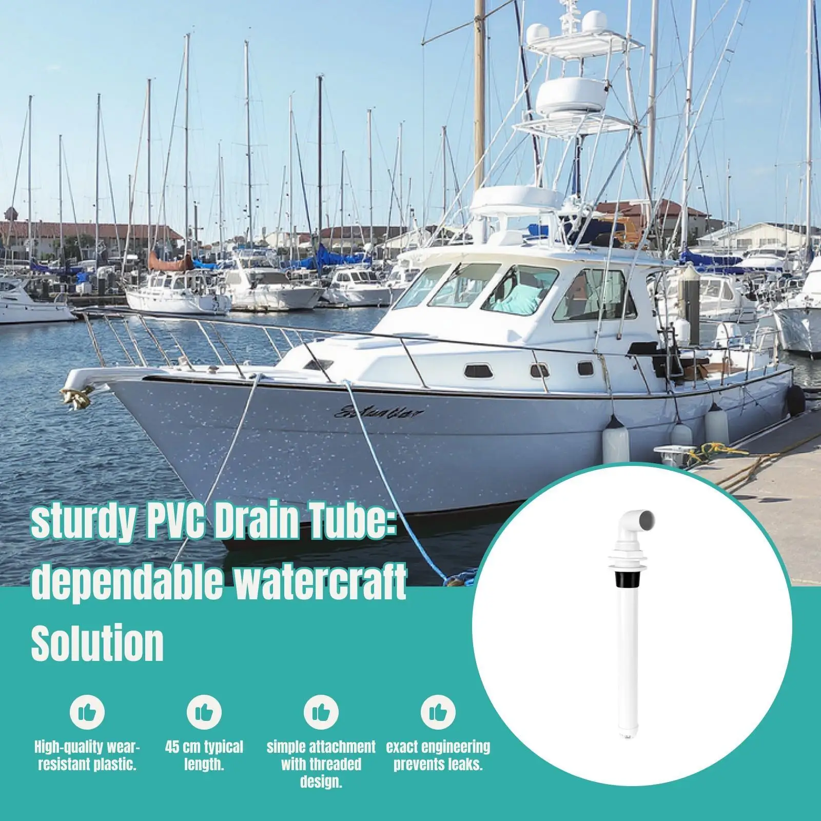 Overflow Drain Tube Fish Box Drain Tube Accessories Easy to Install High Performance Repair Parts Premium Marine Supply Overflow Drain Tube Fish Box Drain Tube Accessories Easy to Install High Performance Repair Parts Premium Marine Supply