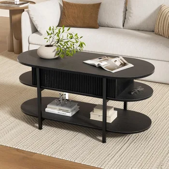 Oval Lift-Top Coffee Table 10