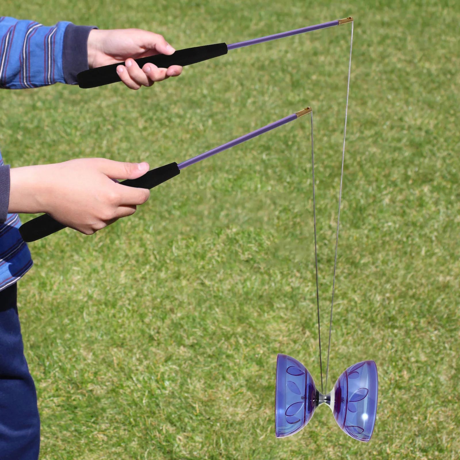 1 Set Triple Bearing Diabolo Toy Chinese Yoyo Diabolo Toy Juggling Elderly Children sports Fitness Plaything