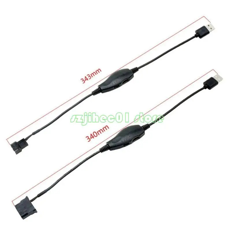 QX2A USB 4PIN PWM 5V 12V 라인 USB 소매 PC 팬 전력 어댑터 커넥터