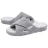 Crestar Home Slippers Arch Support For Women Adjustable Terry Cloth Fuzzy Indoor Slippers New Fashion Open Toe Soft Home Slides 1