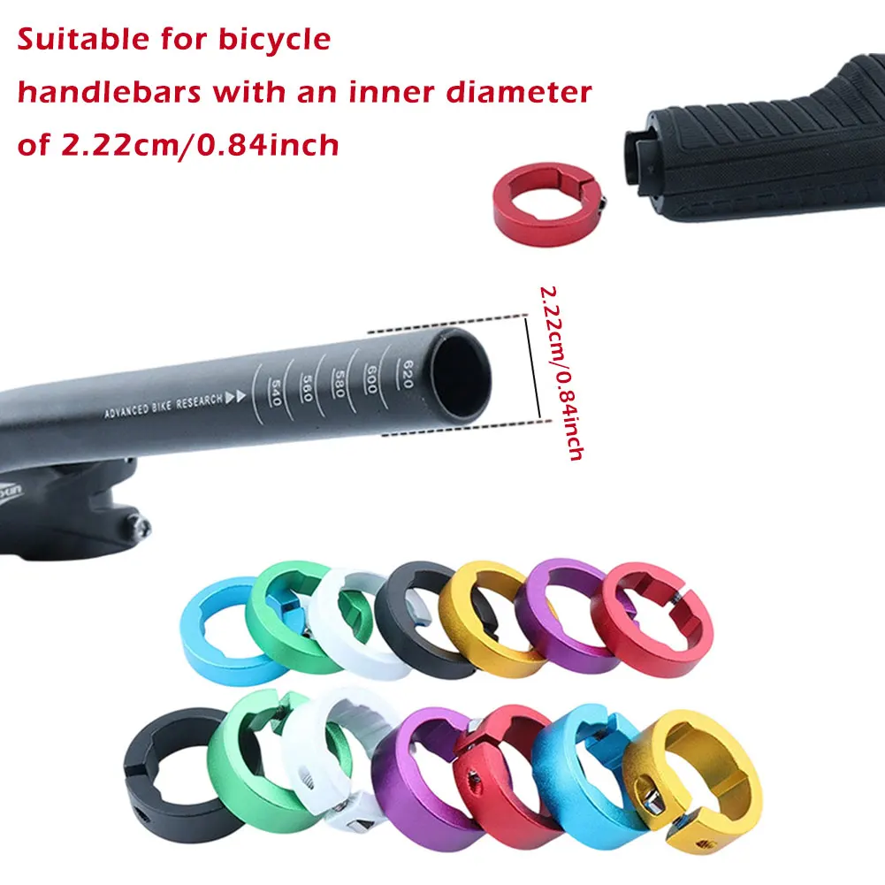 1Pc Bicycle Grips Lock Rings 8/12mm Aluminum Alloy End Ring Lock On MTB Mountain Road Bike Handlebar Parts Bicycle Accessories