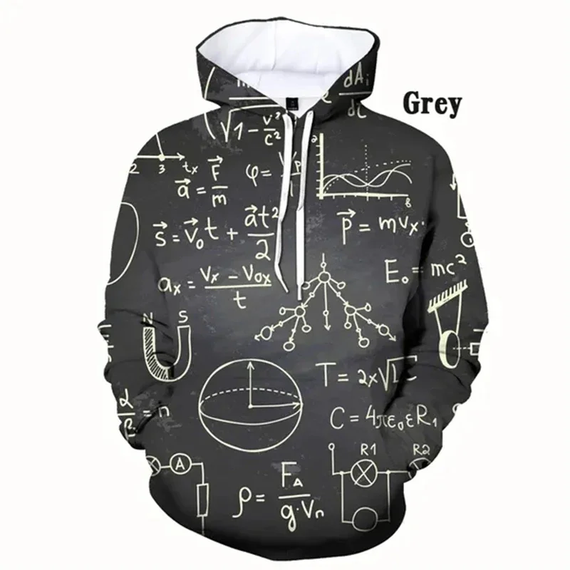 thumbnail image 1 of Sudadera con capucha de matemáticas divertida con estampado 3D para hombre, sudaderas de manga larga con patrón de ecuación, camisetas de calle de otoño, sudaderas holgadas con capucha, 1 of 5