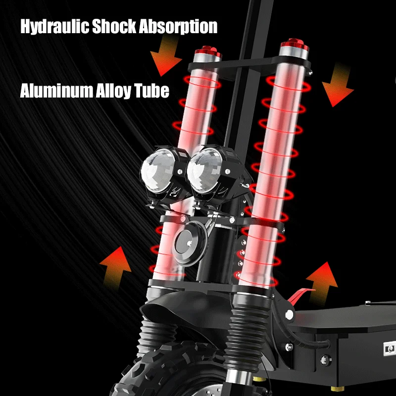 【USA/EU Stock】AJOOSOS X60 Electric Scooter 85km/h Max Speed trotinette &eacute;lectrique 11'' Off Road Tire Folding E Scooter with Seat