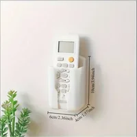 Durable plastic wall-mounted remote control bracket - TV and air conditioning remote control storage box, space-saving storage b 2