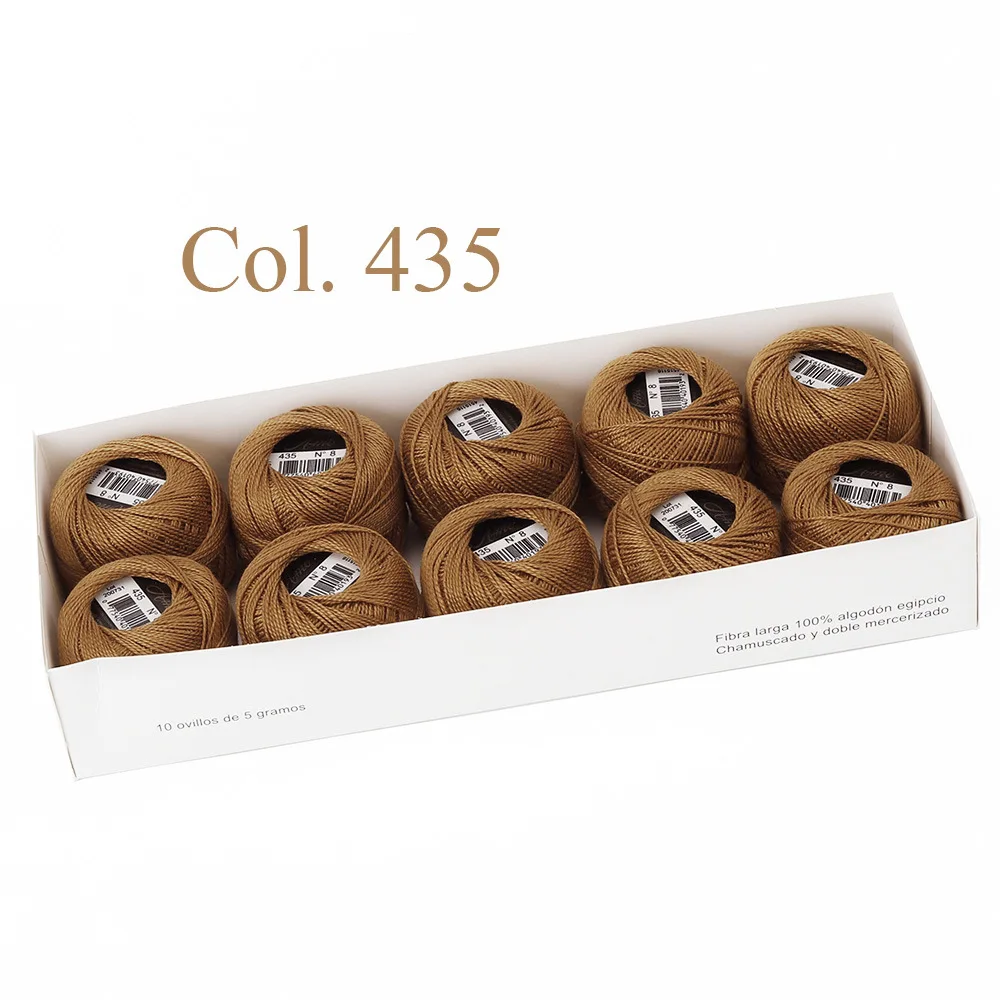 Egyptian Long Staple Cotton Embroidery and Hand Sewing Thread Set - 10 Balls