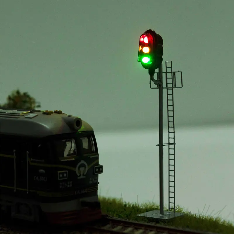 5er Set Modellbahn Signal Lampen Spur H0 1:87 - LED Beleuchtung Für Modelleisenbahn
