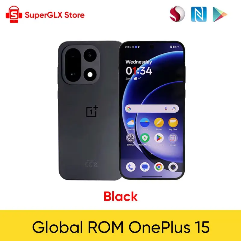 New OnePlus 15 Unlocked Smartphone 6.78'' 165Hz High Refresh Rate