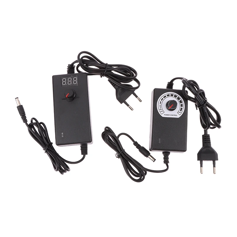 1PC Adjustable 3V 9V 12V 24V 1A 2A Universal AC/DC Adapter Display Screen Voltage Regulated Power Supply Adatpor