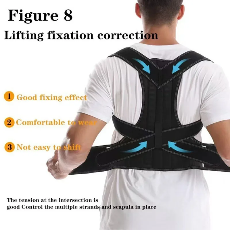 Invisible Breathable Posture Correction Belt Back Support Sitting Posture Trainer Correcting Bra for Healthy Spine Alignment