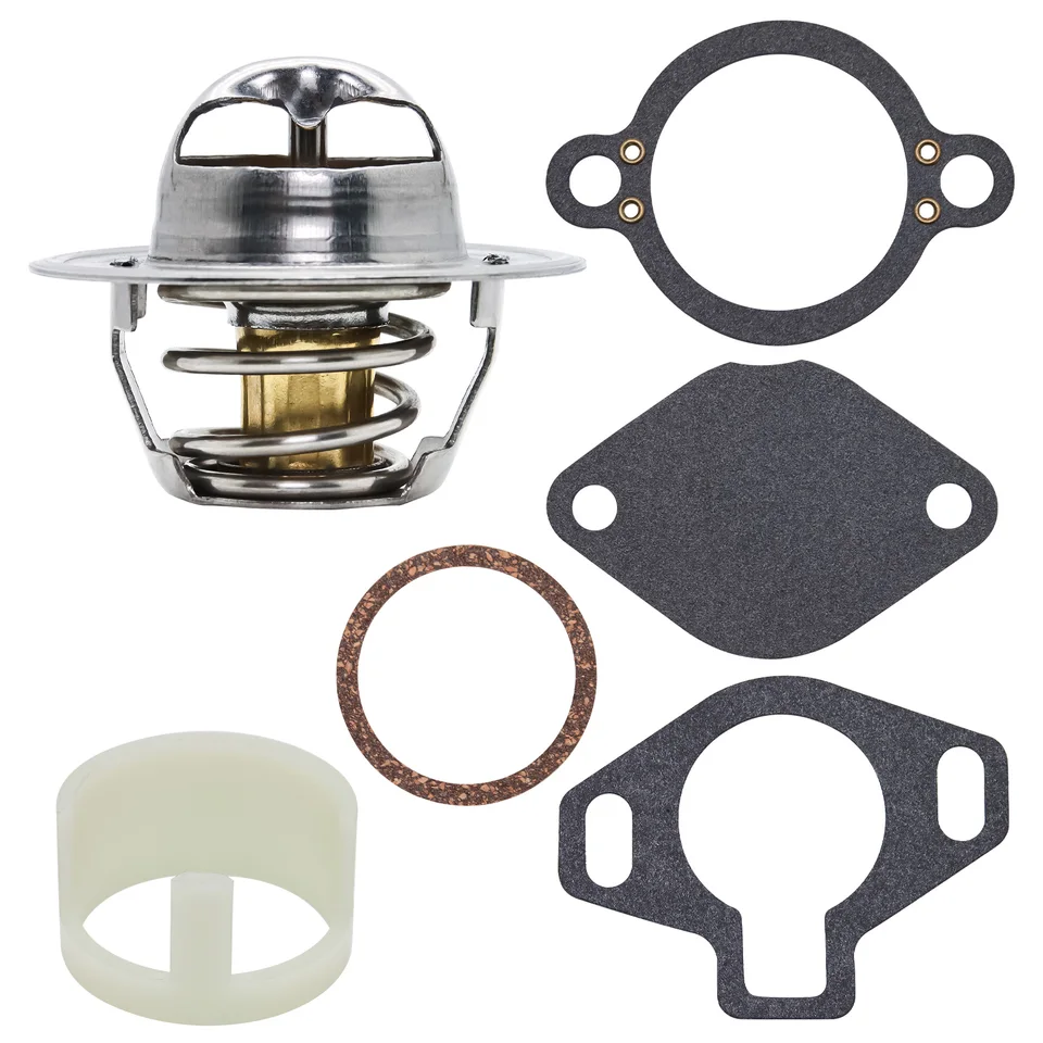 Kit Termostato Per Barca,Kit Termostato, Kit Termostato di Ricambio, Guarnizione Termostato, Termostato Motore Marino, Kit Termostato 807252Q5 Sostituzione Per 160° 4.3L 5.0L 5.7L 7.4L 8.2L dal 1