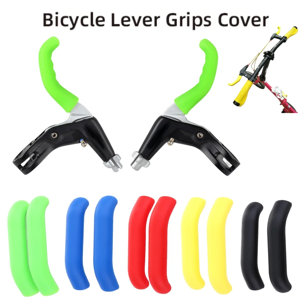 Bike Brake Handle Protection Cover 1Pair Silicone Bicycle Brake Sleeve Mountain Road Bike Lever Protection Bicycle Parts
