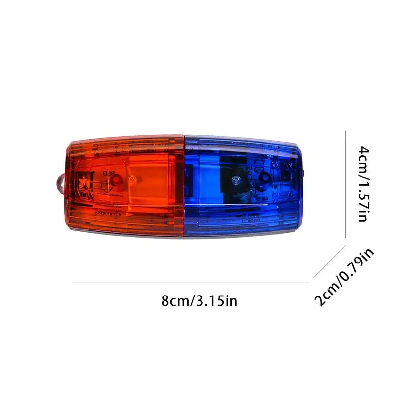 Red Blue LED Shoulder Warning Light Shoulder Clip Light Sanitation Worker Safety Patrol Alarm Flash Signal Strobe Lamp led warning light