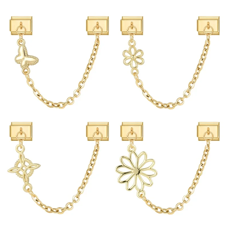 Fashion Jewelry Womens Stainless Steel Charm Bracelet