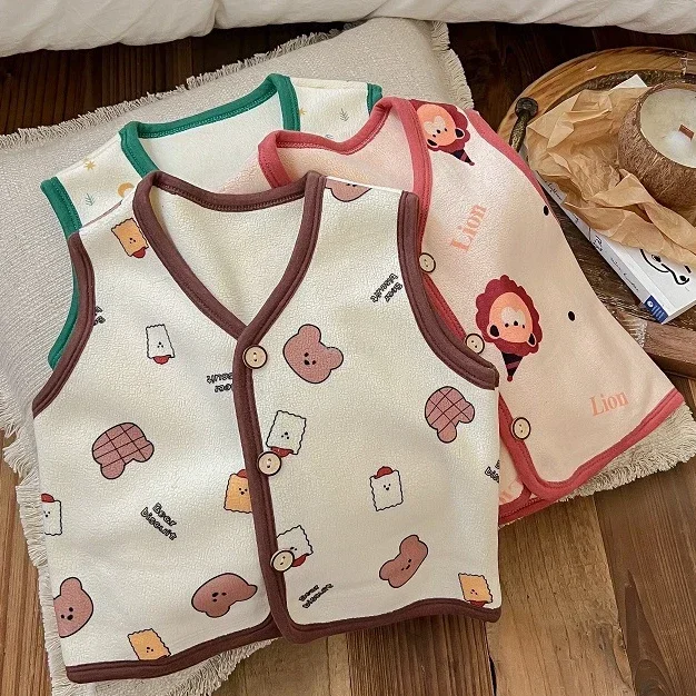 Children's Velvet Vest for Girl and Boy Winter