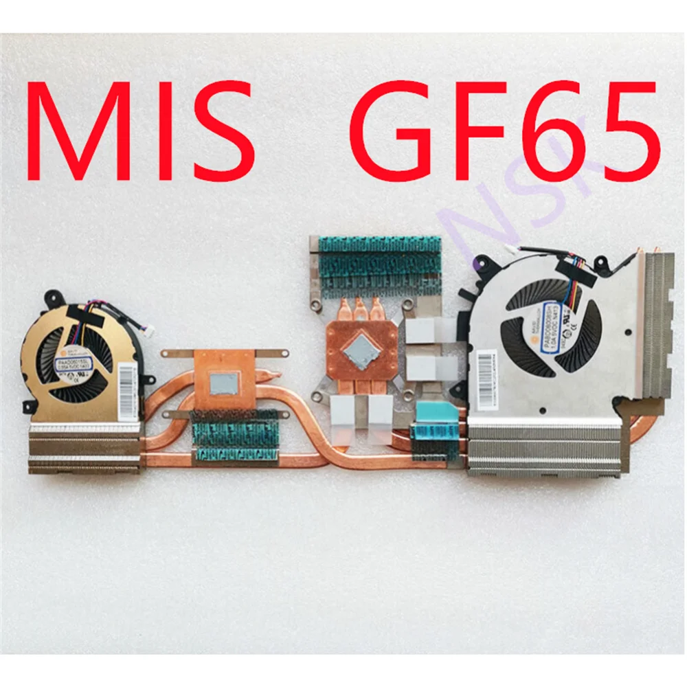 

Original FOR MSI GF65 Laptop CPU Graphics Heatsink Cooler Cooling Fan 100% Test Ok