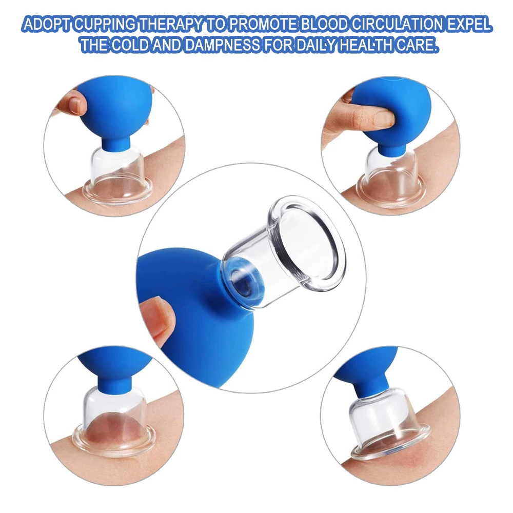 Description Picture 6 of itemRubber Massage Body Cups Glass Vacuum Cupping Anti Cellulite Suction Cup Massager for Face Facial Skin Lifting Tools
