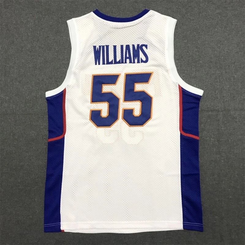 Maglia Da Basket Uomo Oversize White Chocolate 55 Jason Williams Florida Ricamo Traspirante Athletic Sports Street Sportswear