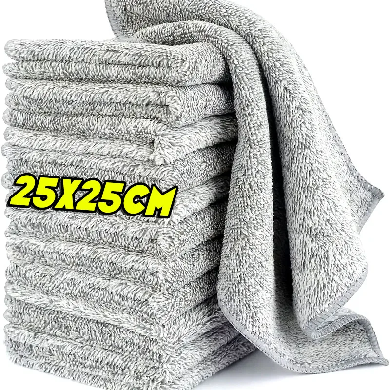 סט מגבות מיקרופייבר למטבח 1/20 יחידות, מגבות במבוק עבות למטבח, מגבות רכות נוספות למטבח, מגבות ספיגה לניקוי