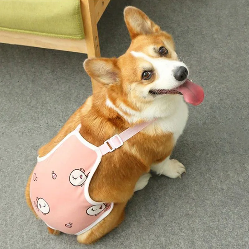 Small Dog Clothing Soft Cotton Pet Shorts with Strap Adjustable Female Dog Underwear Suit for Home Wear pa&ntilde;ales para perros dog diapers pet diapers dog nappies dog shorts