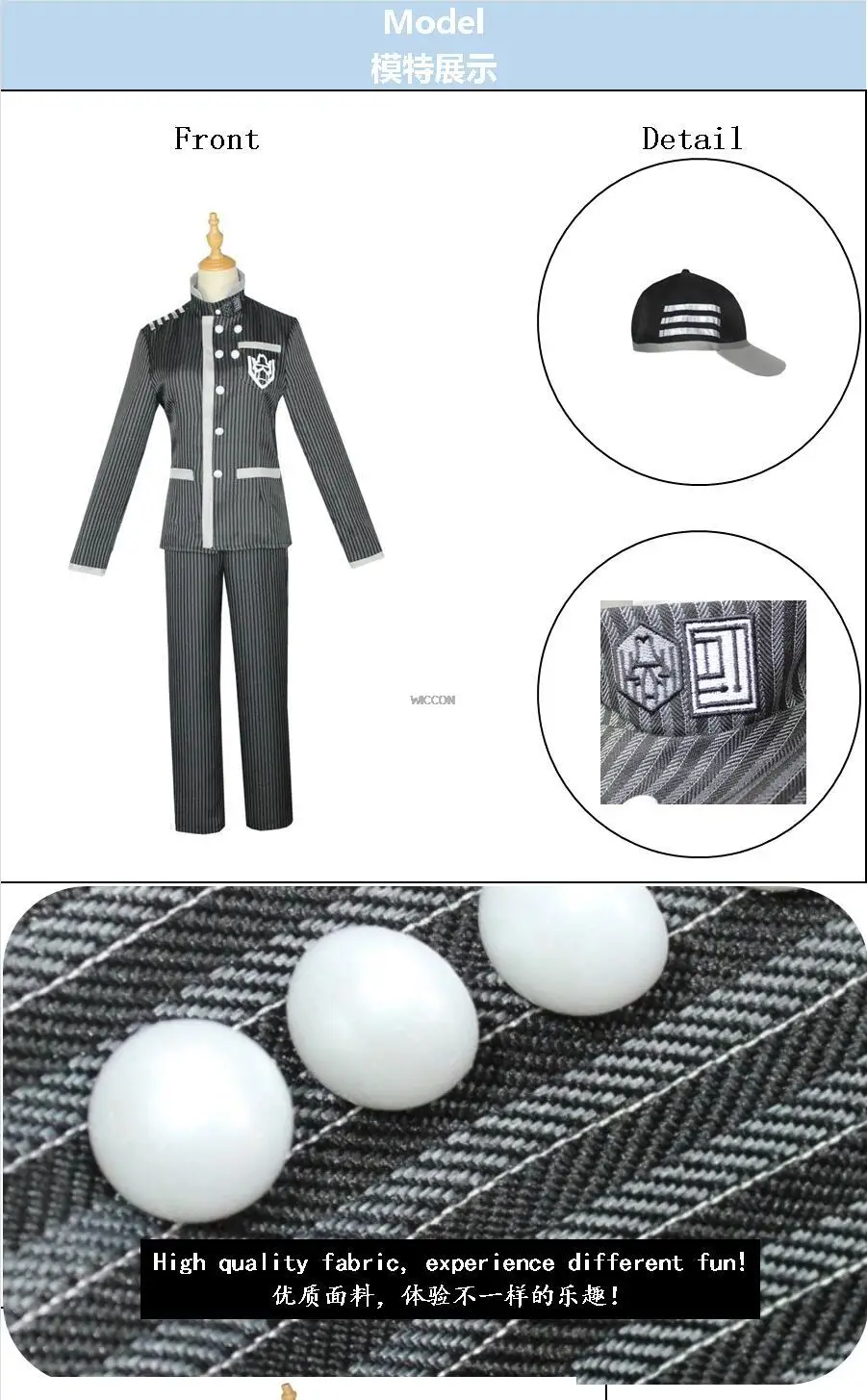 Anime Danganronpa V3 Saihara Shuichi Detective Uniform Hat Cosplay Costume Full Set Cosplay Uniforms For Holiday Outfits sexy anime cosplay