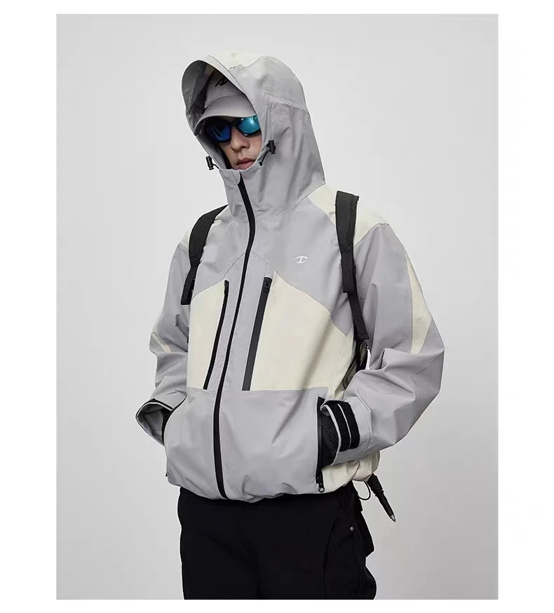 C   23aw sstaGray white assault jacket dwr coating multiple pockets carrying system techwear gorpcore aesthetic