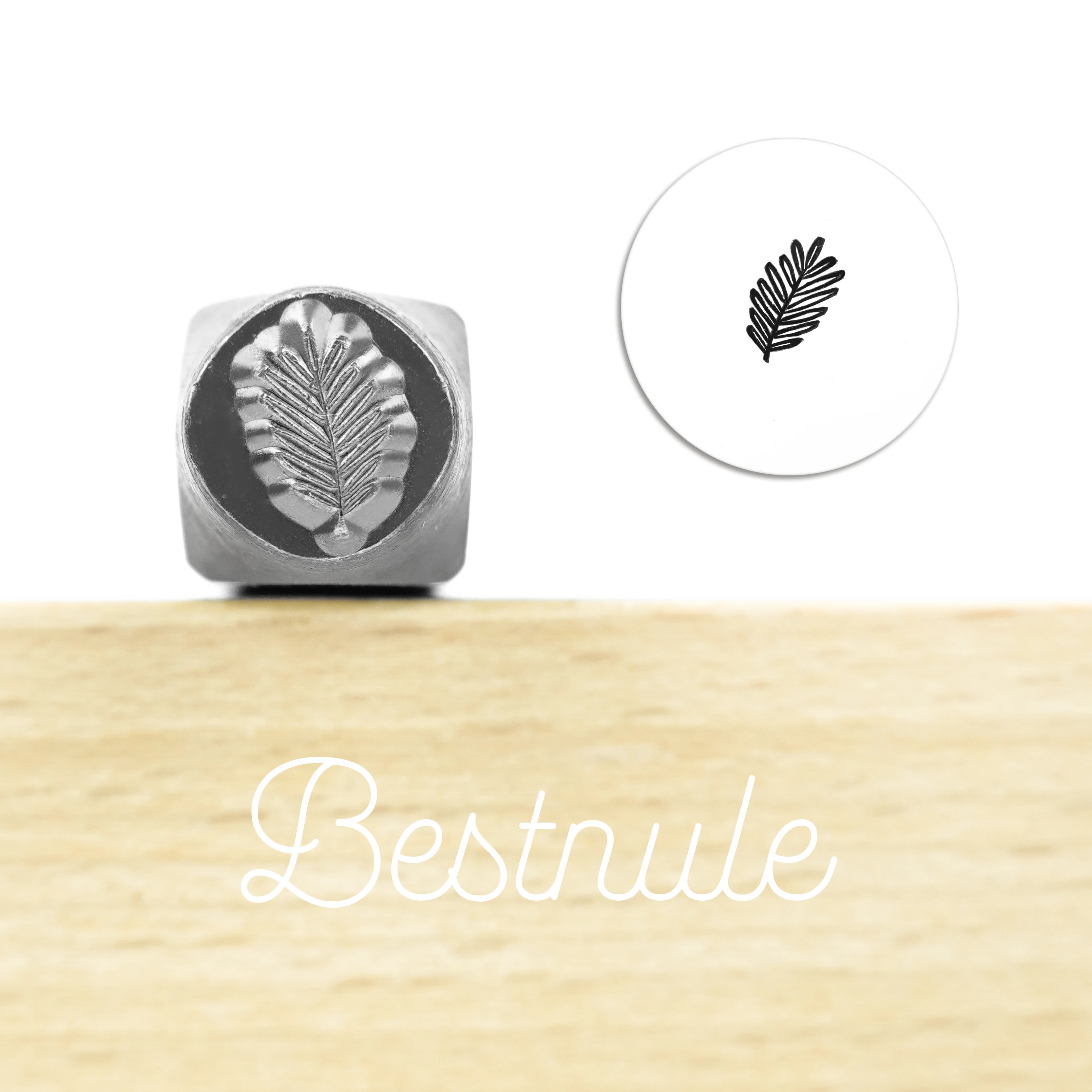 

Metal Stamping Jewelry Making Supplies Branch Leaves Metal Design Stamp for Metal, Jewelry (8mm)