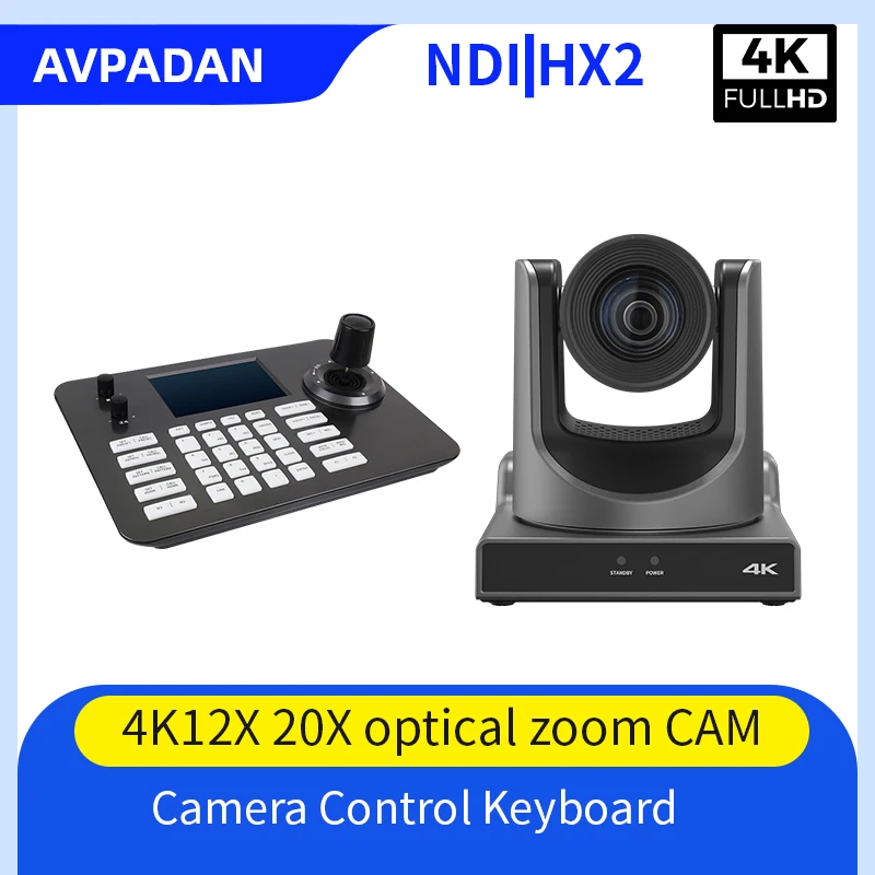 4K 1 Pz Ndi Camera 12X 20X Zoom 60Fps Live Streaming Poe Ptz Cam E 1 Pz Controller Telecamera Ptz Per Videoconferenza