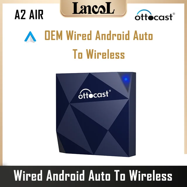 Ottocast A2Air Android Auto Wireless Adapter Wired To Wireless Android Car  Accessories AA Dongle Activator for Kia VW Audi Ford - AliExpress