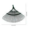 Fan-sahped Rake Head Replacement Garden Rake Head 22 Teeth Carbon Steel Garden Cleaning Rake Professional Garden Tool Q84D 6