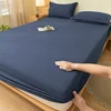 2 People Luxury Double Bed Bed Sheet Elastic Fitted Sheet Mattress Cover Couple Bed Linen 150/180x200 Bedding Queen King Size 3