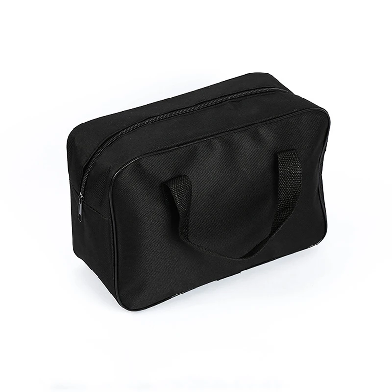 Borsa Organizer Nera Per Attrezzi - Custodia Per Pompa Compressore Auto, 19x18x9 Cm In Nylon