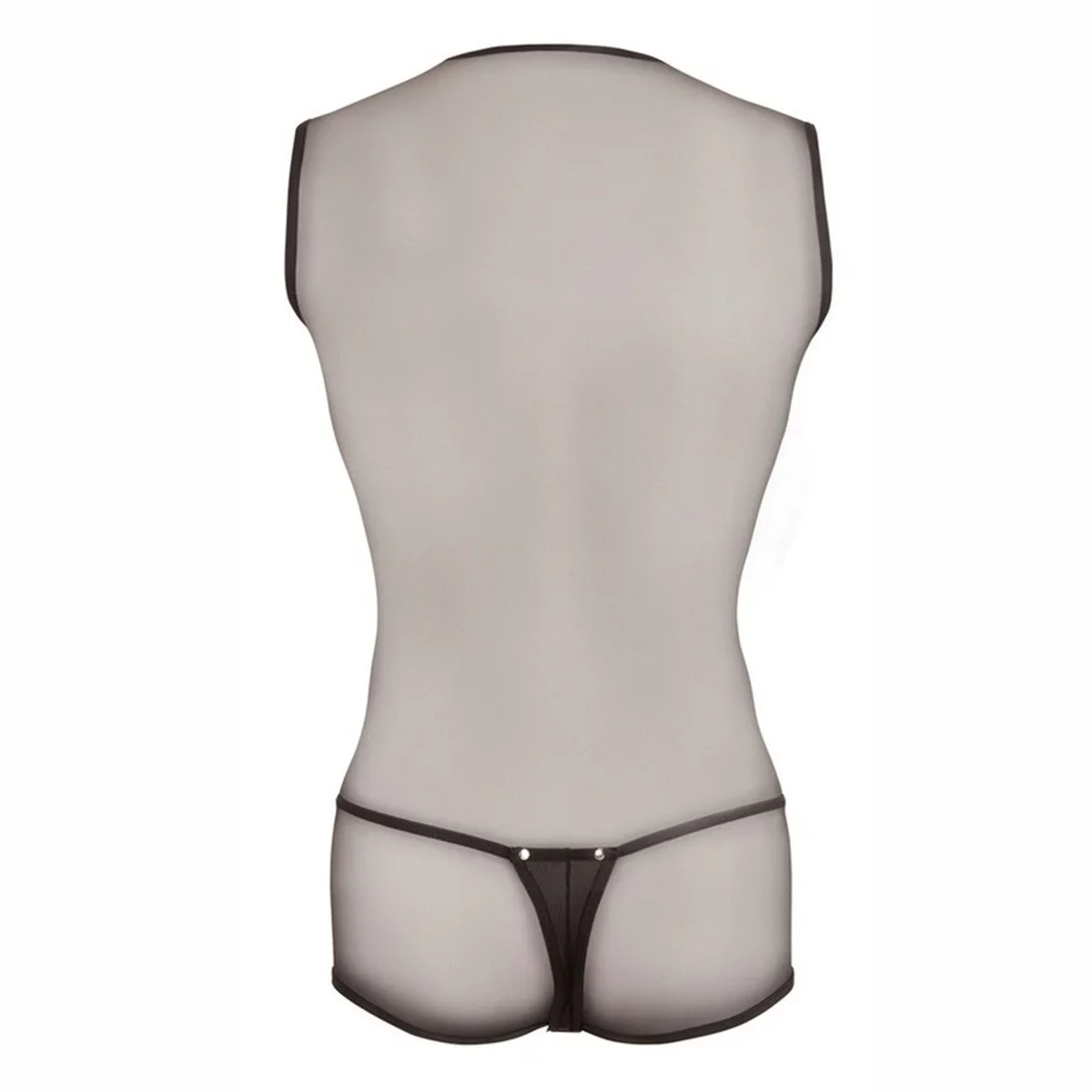 Sexy Underwear Singlet Mens Bodysuit See Through Tank Tops Vest Jockstraps G-string Thongs Nightclub One-Piece Mens Fetish Wear