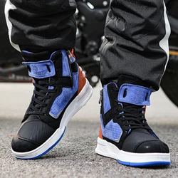 2023 Motorcycle Boots women's Men's Casual Waterproof Motorbike Shoes Breathable Protective Gear Riding Wearable Motocross Boots