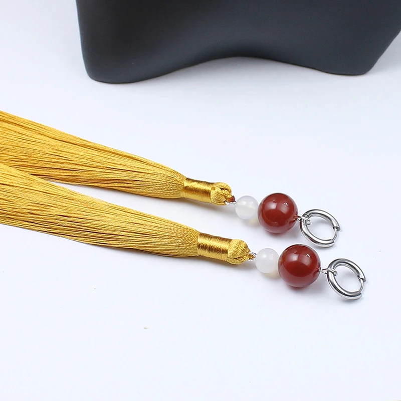 Anime WIND BREAKER Hayato Suo Cosplay Earrings Unisex Tassels Pendant Ear Clip Ear Hook Jewelry Halloween Roleplay Party Prop anime ear clips