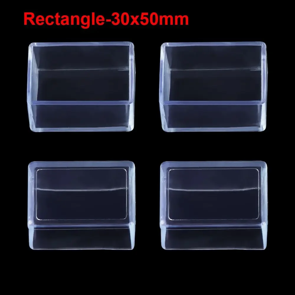 Set of 4 Rubber Chair Leg Protectors - Floor Safeguarding Pads and Dust Covers