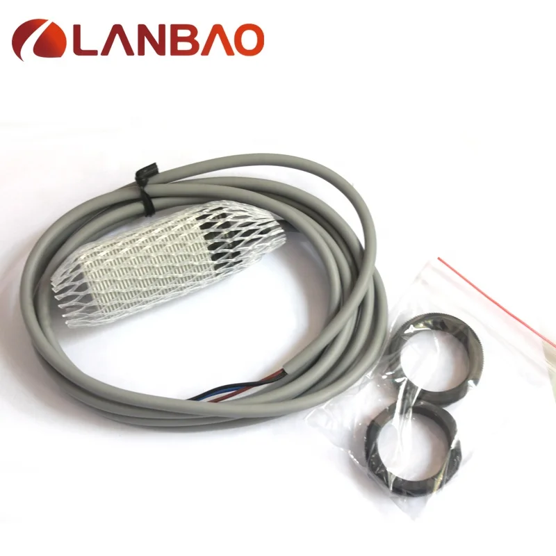LANBAO IP67 Through Beam Photoelectric Sensor M30 Object Detection Position Proximity Sensor Switch