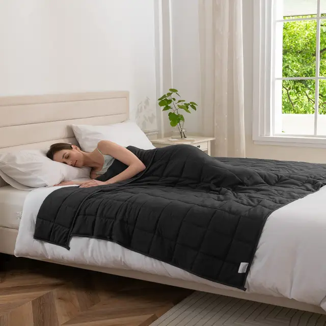 Good Nite Weighted Blanket for Adults - 4/6/8kg Heavy Double Blanket, Improves Sleep & Relaxation (Grey 1